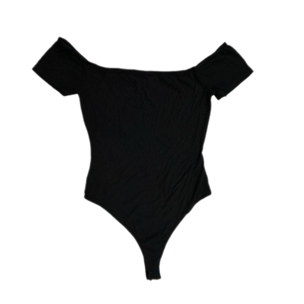 Tobi Black Off-Shoulder Women’s One-Piece Bodysuit M